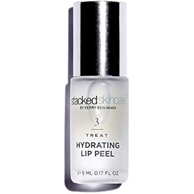 StackedSkincare | HYDRATING LIP PEEL, LIP EXFOLIATOR FOR CHAPPED LIPS, EXFOLIATOR WITH GLYCOLIC ACID, ENHANCE, SOFTEN, AND SMOOTH DRY LIPS, VEGAN, 0.17 FL OZ - Image 1
